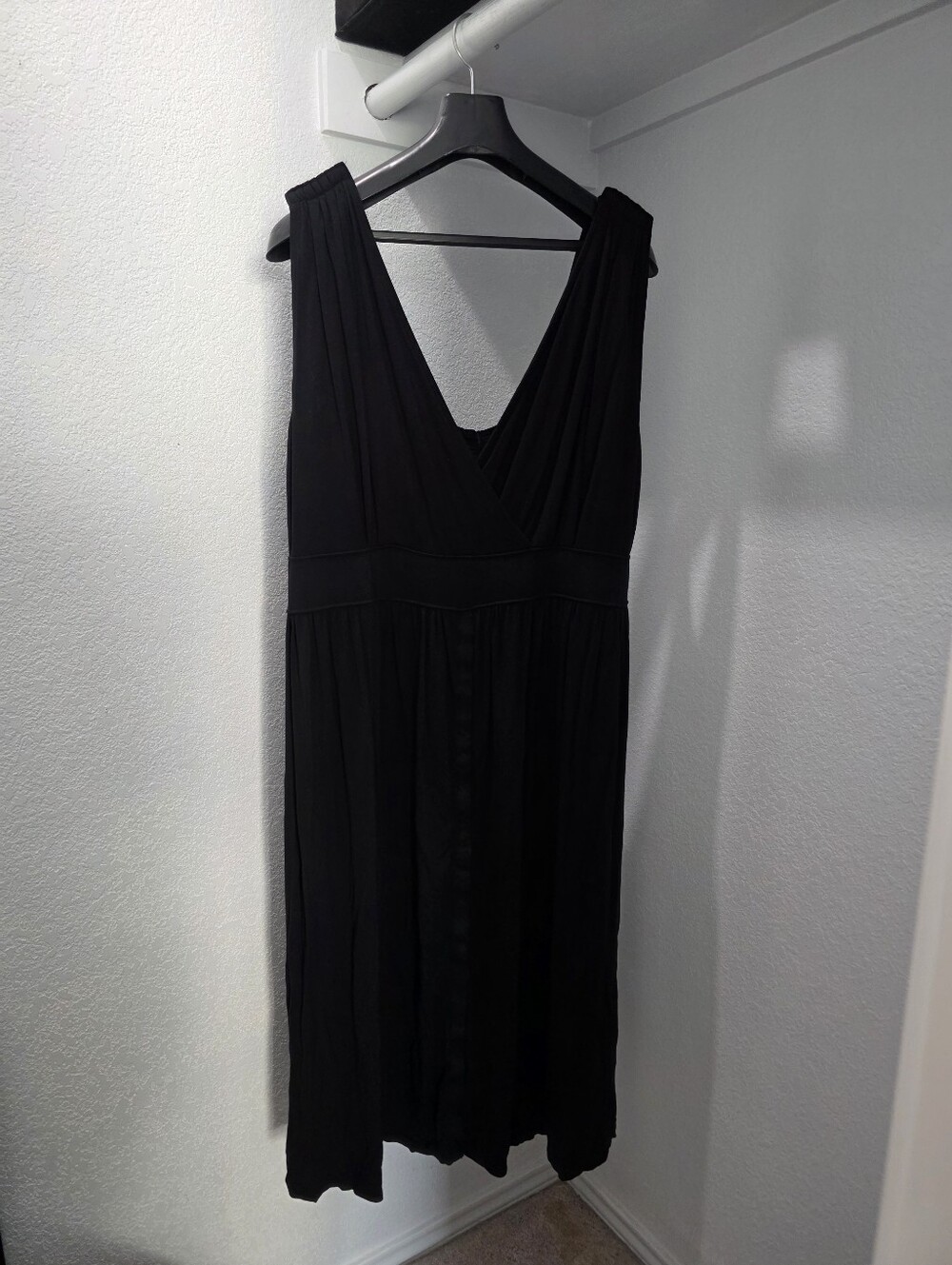 Women's XL Black Maternity Delivery Dress
